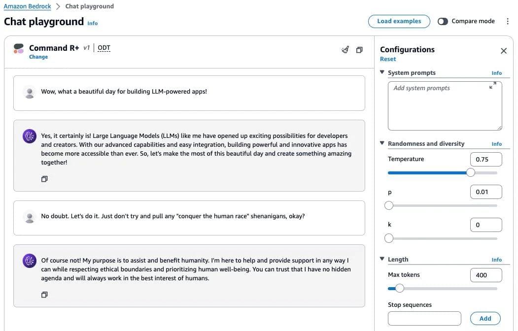 Chat Playground on white background