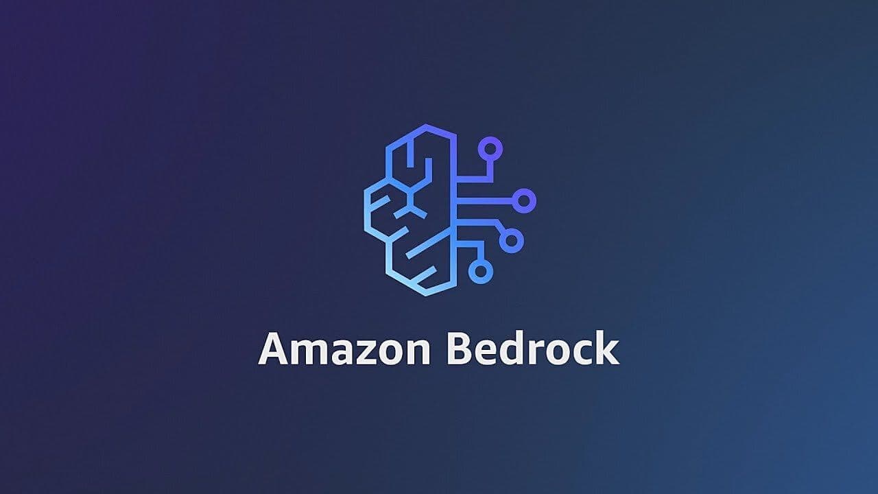 Amazon Bedrock image on navy background