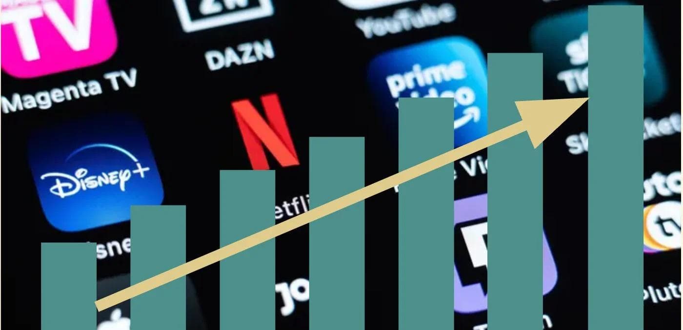 black OTT Streaming image with green graph