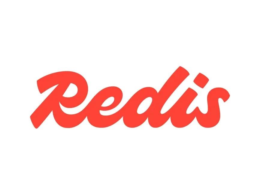 red Redis logo on white background